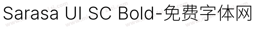 Sarasa UI SC Bold字体转换